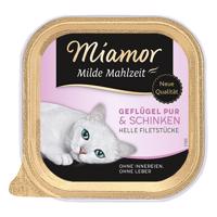 Miamor Milde Mahlzeit 24 x 100 g - kura & šunka