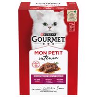 Miešané balenie Gourmet Mon Petit 12 x 50 g - hovädzie, teľacie, jahňacie