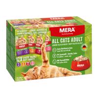 Miešané balenie MERA Cats Adult 12 x 85 g - 12 x 85 g