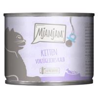 MjAMjAM Kitten 6 x 200 g - vynikajúce teľacie mäso s lososovým olejom