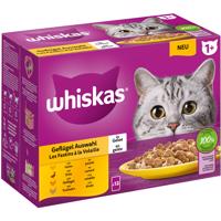 Multibalenie Whiskas 1+ kapsičky 12 x 85 g/100 g - hydinový výber v želé