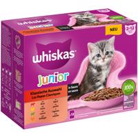 Multibalenie Whiskas Junior kapsičky 12 x 85 g/100 g - klasický výber v omáčke