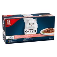 Multipack Gourmet Perle 60 x 85 g - hovädzie, králičie, losos a kuracie