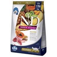 N&D Cat Tropical Selection Neutered jahňacie - výhodné balenie: 2 x 5 kg (4 + 1 kg)