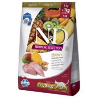 N&D Cat Tropical Selection Neutered kuracie - výhodné balenie: 2 x 5 kg (4 +1 kg)