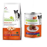 Natural Trainer 12 kg + 400 g konzerva zdarma - Chicken, Rice & Aloe vera 12 kg + kuracie 400 g