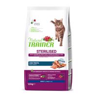 Natural Trainer Cat Sterilised so pstruhom - 1,5 kg