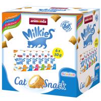 Pack Animonda chrumkavé vankúšiky s mliečnou náplňou mix - Výhodné balenie: 18 x 30 g (4 druhy)