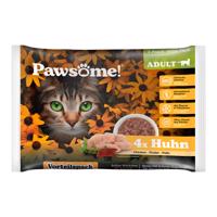 Pawsome Adult Cat 4 x 85 g - kuracie