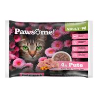 Pawsome Adult Cat 4 x 85 g - morčacie