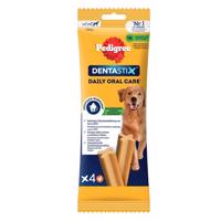 Pedigree maškrty - 15 % zľava!  - Denta Stix každodenná starostlivosť o zuby 4 ks Large (154 g) - pre veľké psy (>25 kg)