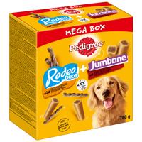 Pedigree maškrty - 15 % zľava - Mixbox- Mix Rodeo Duos & Jumbone Giant Bones 780 g