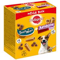 Pedigree maškrty - 15 % zľava - Mixbox- Mixbox Tasty Minis & Jumbone Giant Bones Mini 740 g