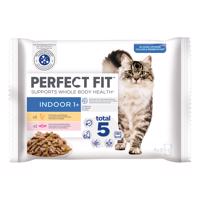 Perfect Fit Indoor 1+ - mix: kuracie a losos 4 x 85 g