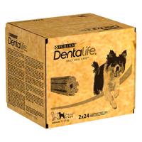 Purina Dentalife Snacky pre starostlivosť o zuby pre stredne veľkých psov (12-25 kg) - 48 tyčiniek (16 x 69 g)