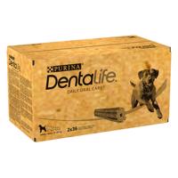 PURINA Dentalife Snacky pre starostlivosť o zuby pre veľkých psov(25-40 kg) - 2 x 72 tyčiniek (48 x 106 g)