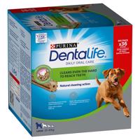 PURINA Dentalife Snacky pre starostlivosť o zuby pre veľkých psov(25-40 kg) - 36 tyčiniek  (12 x 106 g)