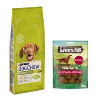 Purina Dog Chow 14 kg + AdVENTuROS Nuggets zdarma - Adult Chicken