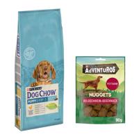 Purina Dog Chow 14 kg + AdVENTuROS Nuggets zdarma - Puppy Chicken