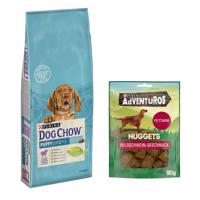 Purina Dog Chow 14 kg + AdVENTuROS Nuggets zdarma - Puppy Lamb