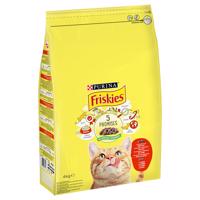 PURINA Friskies Cat s hovädzím, kuracím a zeleninou - 4 kg