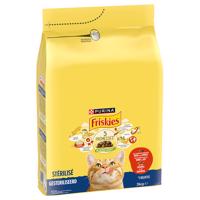 PURINA Friskies Sterilized Cat s hovädzím, kuracím a zeleninou - 3 kg