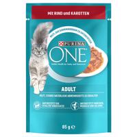 Purina ONE Adult - s hovädzím a mrkvou (26 x 85 g)