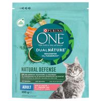 PURINA ONE Dual Nature losos so spirulinou - výhodné balenie: 2 x 650 g