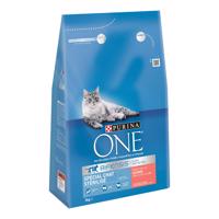 Purina ONE granuly, 4 x 2,8 / 3 kg - 20 % zľava - Sterilized losos (4 x 3 kg)