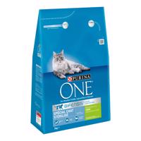 Purina ONE granuly, 4 x 2,8 / 3 kg - 20 % zľava - Sterilized morčacie (4 x 3 kg)