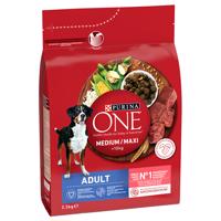 PURINA ONE Medium/Maxi Adult Beef & Rice - 2,5 kg