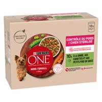 PURINA ONE Mini Adult Weight Control s morčacím - 10 x 85 g