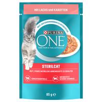 Purina ONE SterilCat - s lososom a mrkvou 13 x 85 g