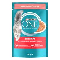 PURINA ONE SterilCat - s lososom a mrkvou (26 x 85 g)