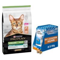 PURINA PRO PLAN, 10 kg + PURINA Dentalife snack  zdarma -  Sterilised Adult Renal Plus losos + Dentalife snack dobrý na zuby s kuracou príchuťou