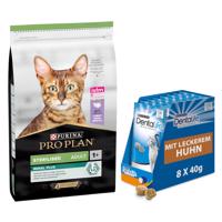 PURINA PRO PLAN, 10 kg + PURINA Dentalife snack  zdarma - Sterilised Adult Renal Plus morčacie + Dentalife snack dobrý na zuby s kuracou príchuťou