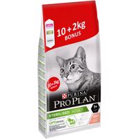 Purina Pro Plan granuly, 12 kg - 10 + 2 zdarma - Sterilised Salmon