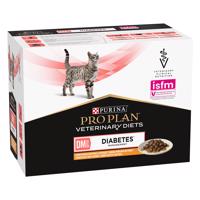 PURINA PRO PLAN Veterinary Diets Feline DM ST/OX - Diabetes Management s kuracím - 10 x 85 g