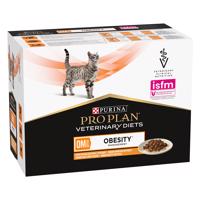 Purina Pro Plan Veterinary Diets Feline OM ST/OX - Obesity Management kuracie - 10 x 85 g