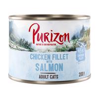 Purizon Adult 12 x 200 g - kuracie s lososom