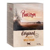 Purizon Adult 12 x 70 g - bez obilnín - kuracie filety s diviakom