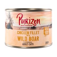 Purizon Adult 24 x 200 g - kuracie s diviakom