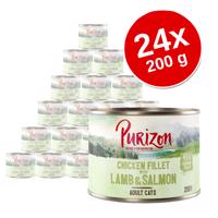 Purizon Adult 24 x 200 g - miešané balenie