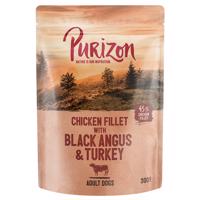 Purizon Adult 24 x 300 g - black angus s morčacím