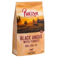 Purizon Adult Black Angus hovädzie a morčacie - bez obilnín - výhodné balenie: 2 x 12 kg