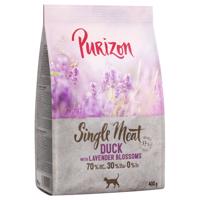 Purizon granule, 2 x 400 g  za skvelú cenu! - Single Meat kačacie s kvetmi levandule