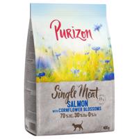 Purizon granule, 2 x 400 g  za skvelú cenu! - Single Meat losos s kvetmi nevädze