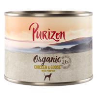 Purizon Organic 6 x 200 g - kuracie a husacie s tekvicou