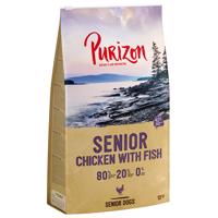 Purizon Senior kuracie s rybou - bez obilnín - výhodné balenie: 2 x 12 kg