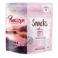 Purizon Snack, 2 x 40g - 10 % zľava - Snack kačacie & ryby - bez obilnín (2 x 40 g)